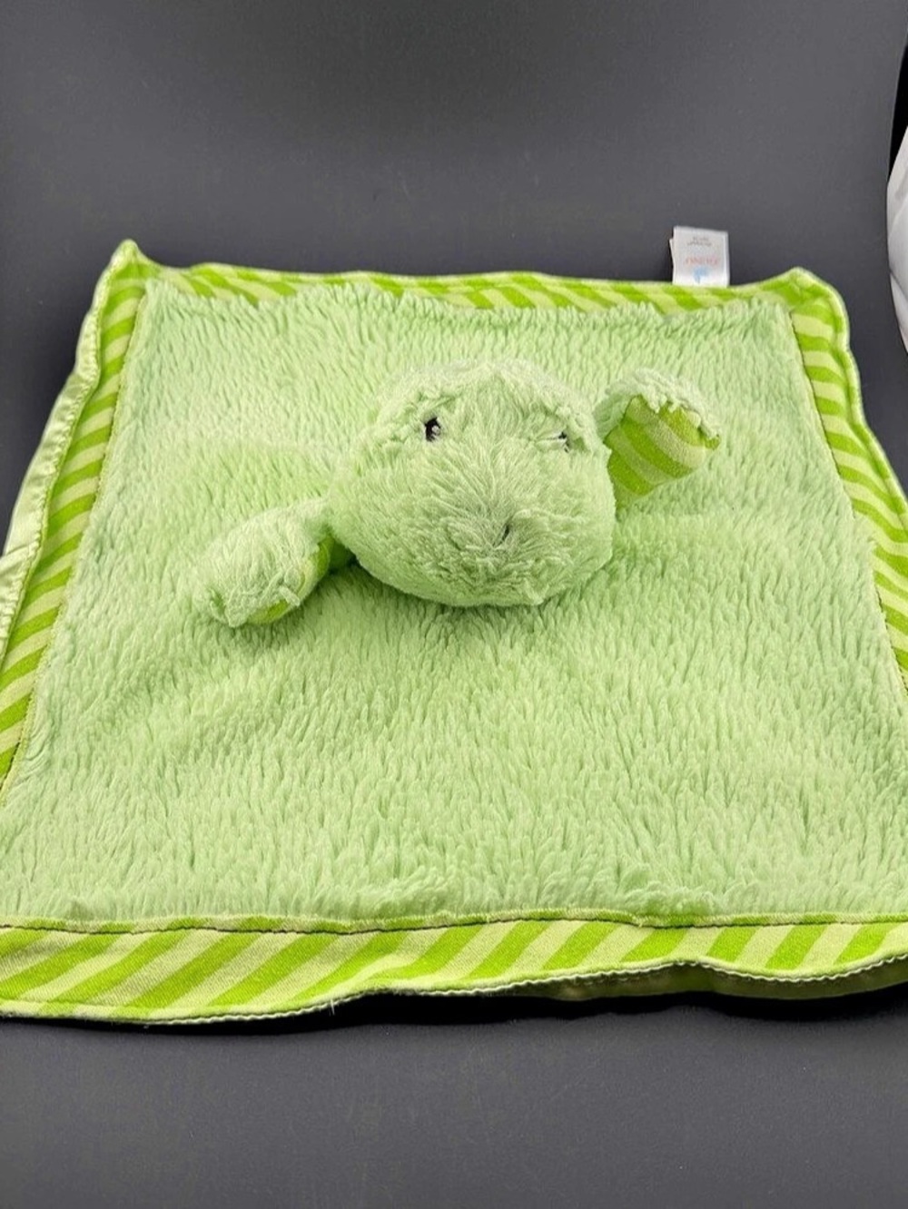 GUND Silly Stripes Green Striped Baby Lovey